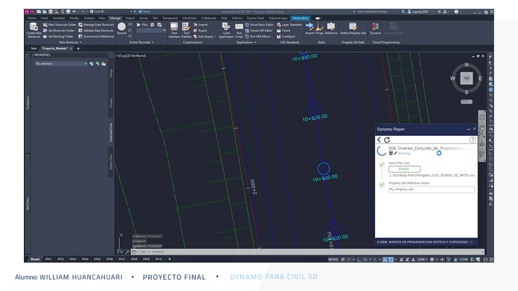 ejemplo construción de un puente dynamo 3D nodos