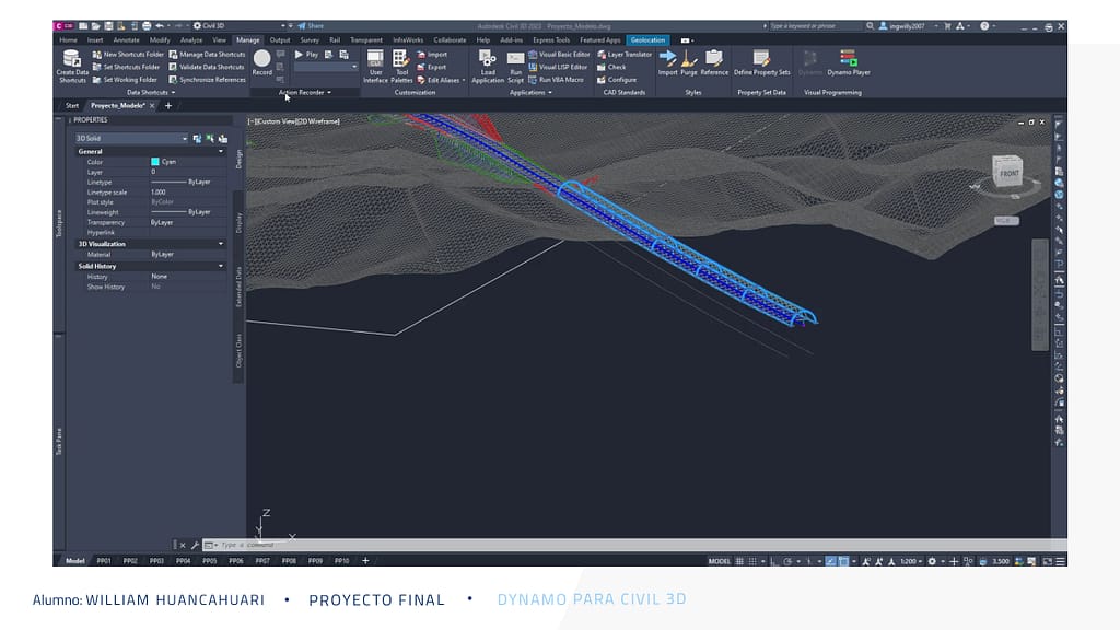 ejemplo construción de un puente dynamo 3D